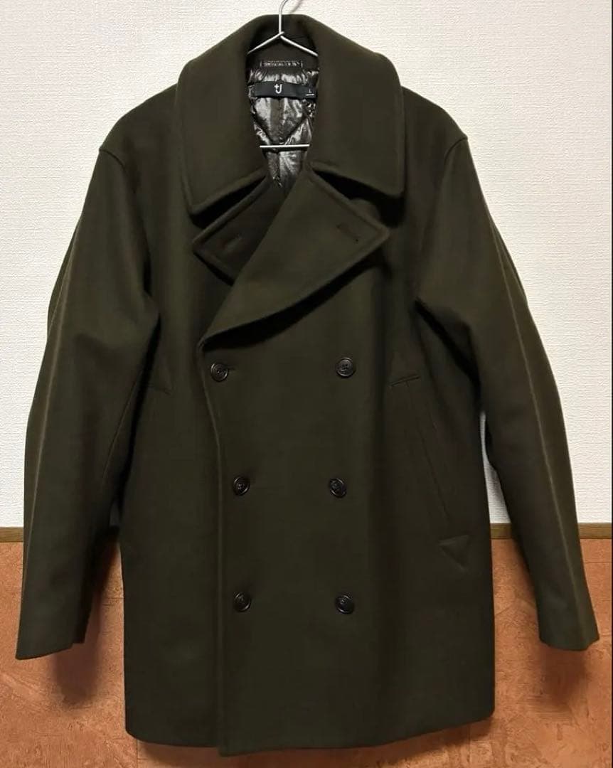 値下げ　ウールブレンドオーバーサイズ　Pコート　UNIQLO +J