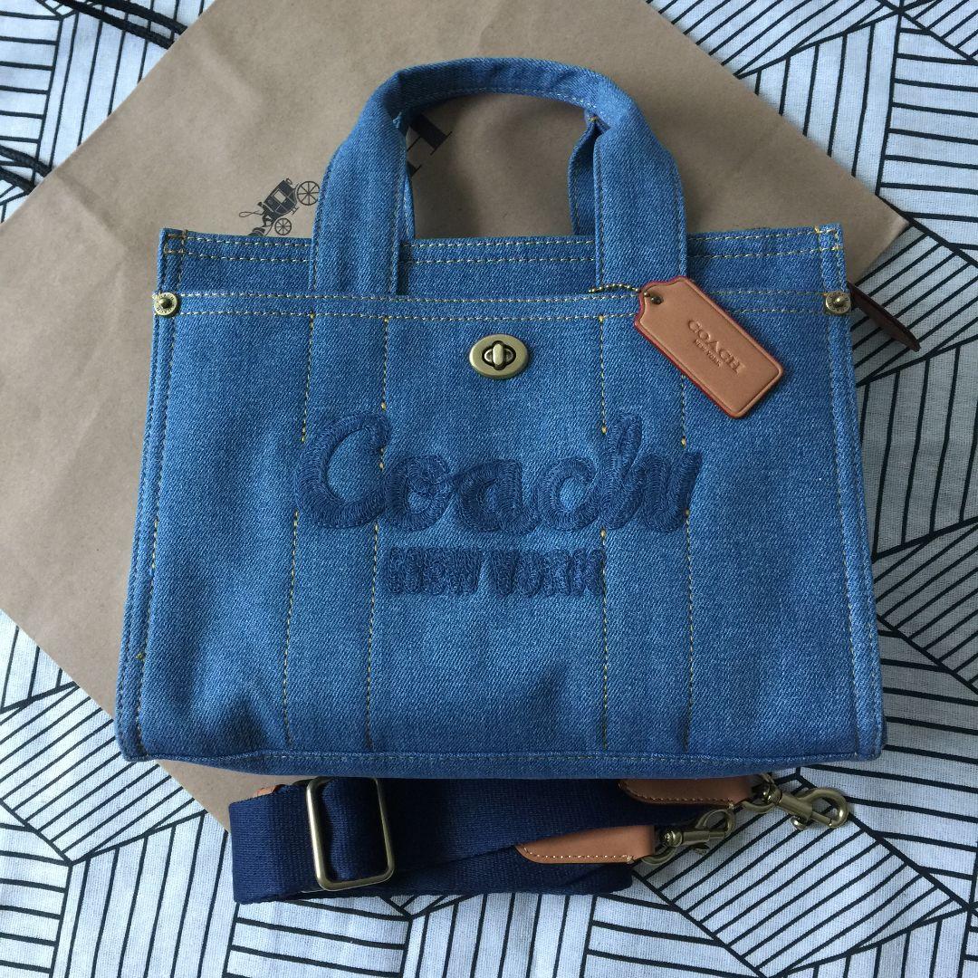 COACHコーチバッグ CR659 デニム トートバッグ ショルダーバッグ