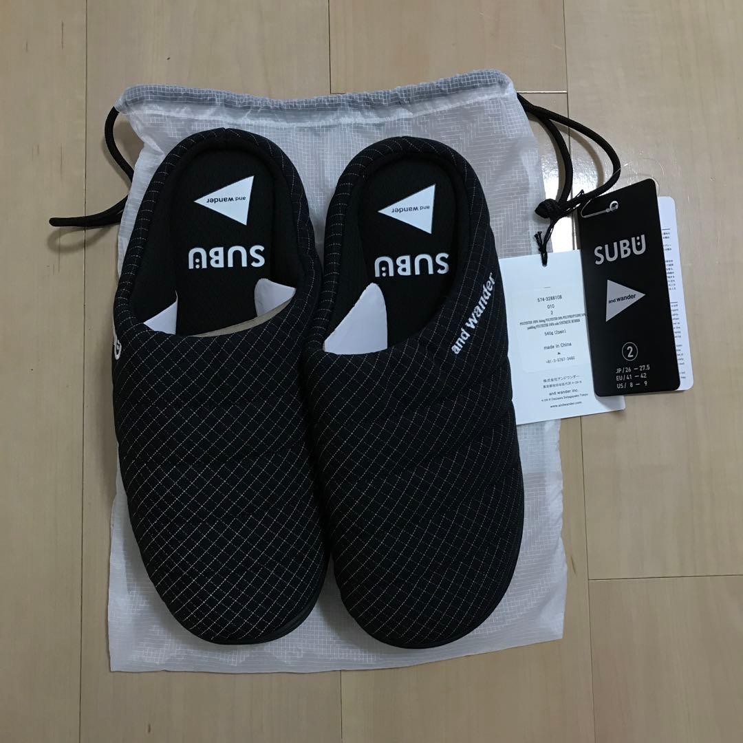 サイズ2 SUBU × AND WANDER REFLECTIVE RIP 黒②
