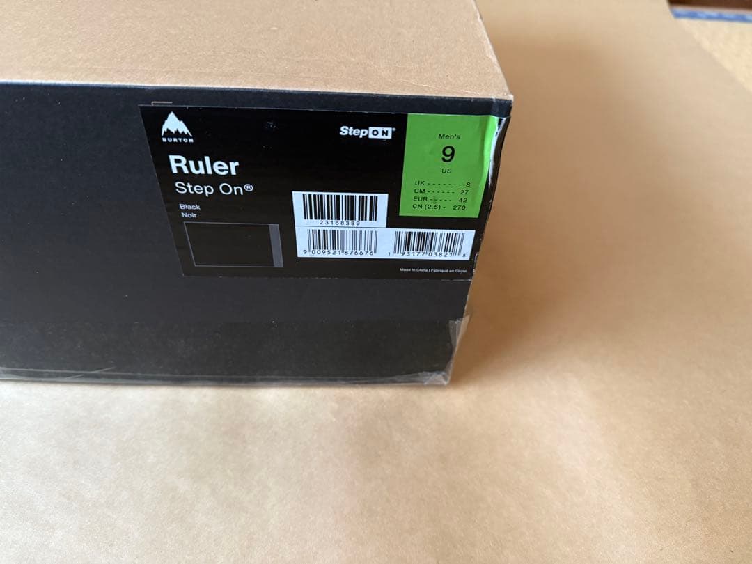 【ほぼ未使用】Ruler Step On スノーボードブーツ サイズ9 ブラック