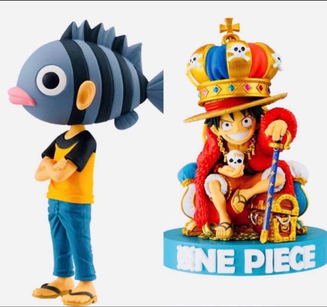 ワンピース ワールドコレクタブルフィギュア 尾田栄一郎 王冠ルフィ 魚人