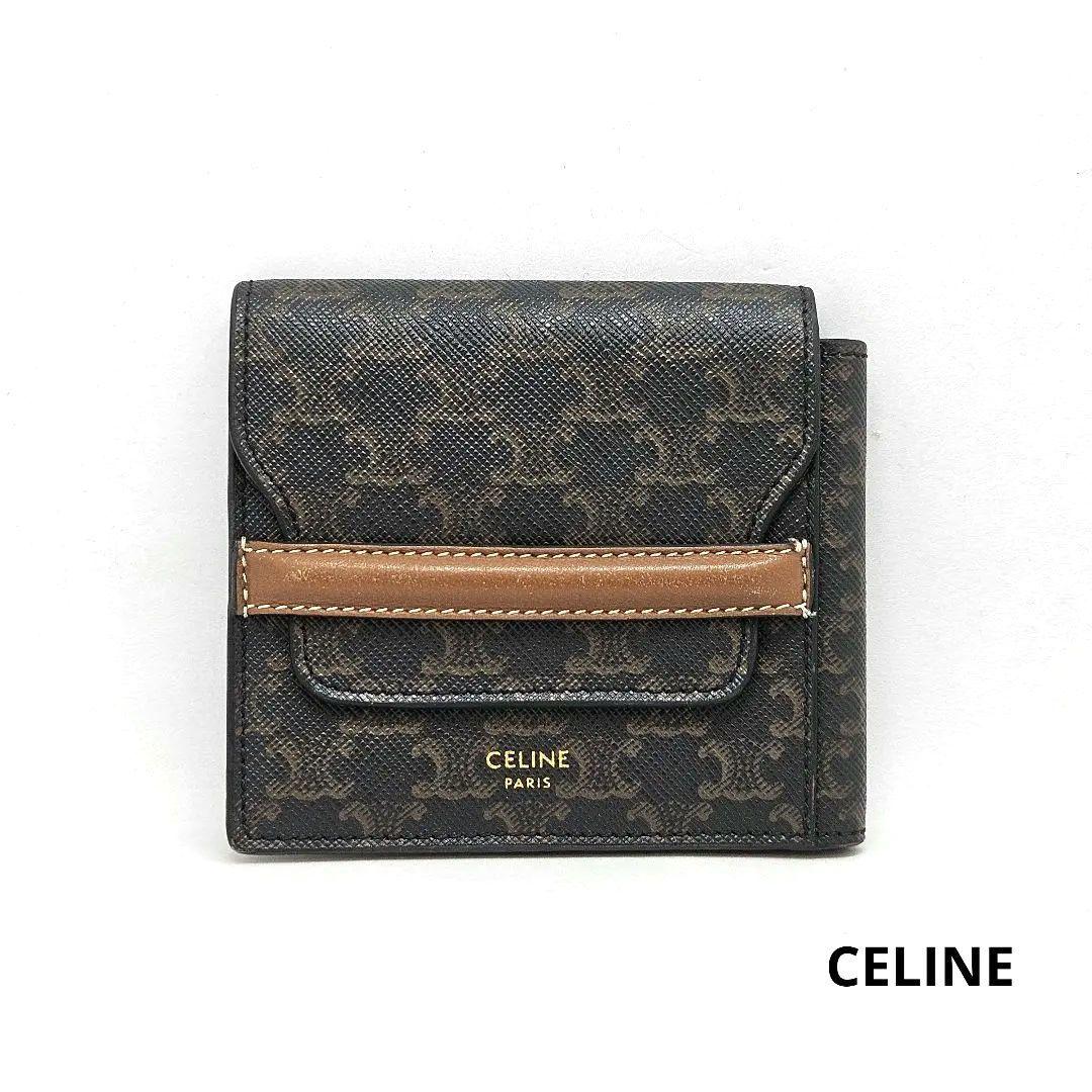 CELINE セリーヌ カードケース トリオンフ 札入れ 2つ折り財布