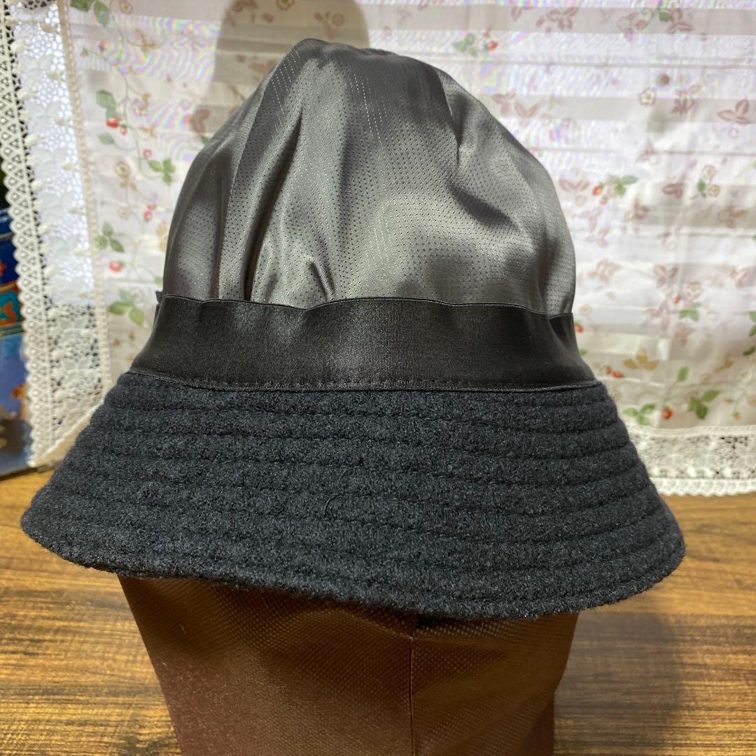 ヘレンカミンスキーHELEN KAMINSKI ブラックウールハット花飾り付き