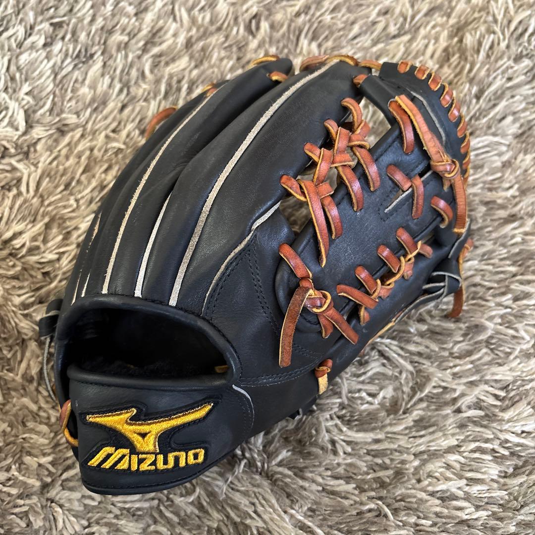 Mizuno 硬式グローブ 黒/茶