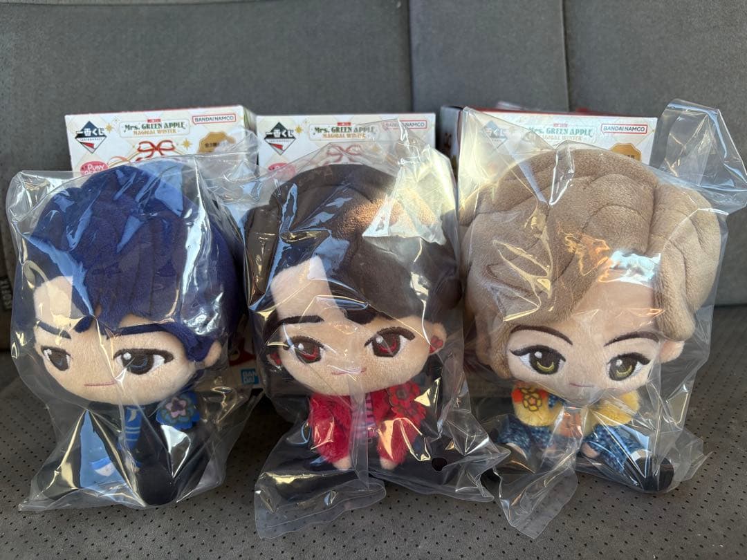 一番くじ　Mrs. GREEN APPLE A賞 ぬいぐるみマスコット　全3種