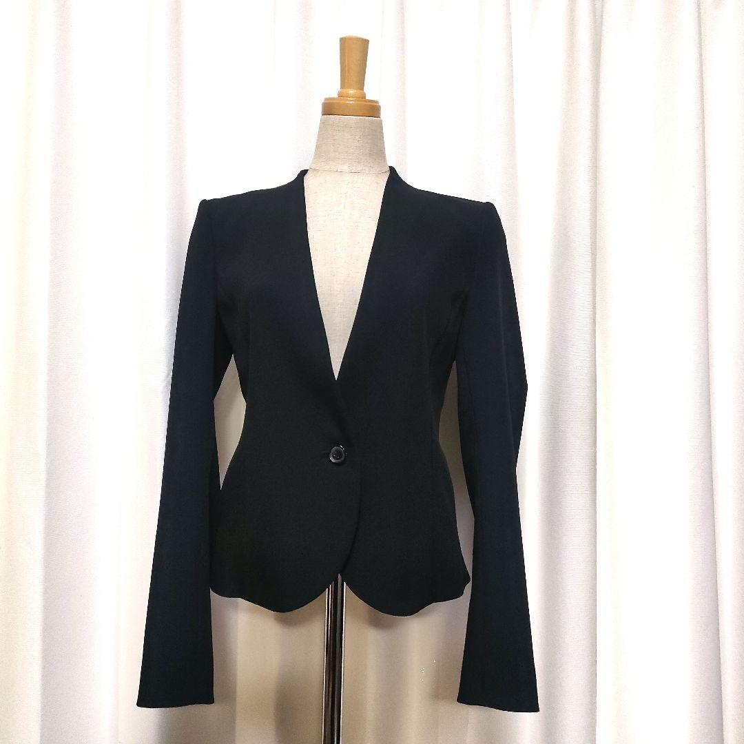 【美品】BEIGE ベイジ ノーカラージャケット テーラードジャケット