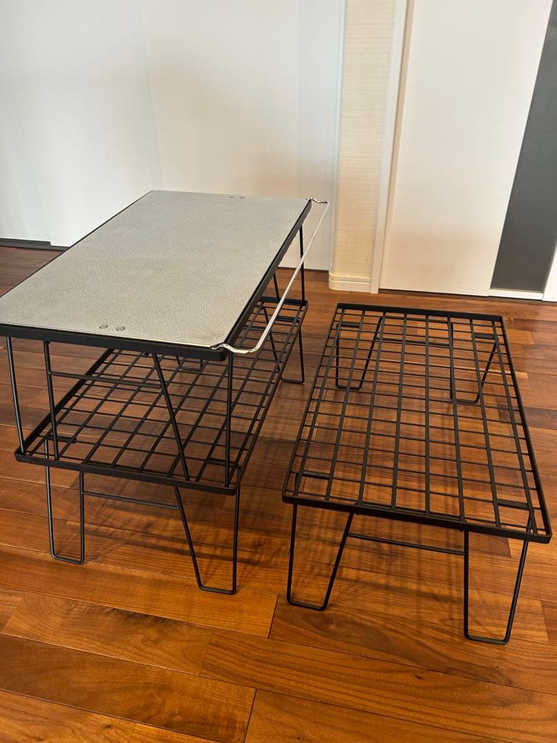 キャンピングムーン　フィールドラック×3ステンレス天板セット