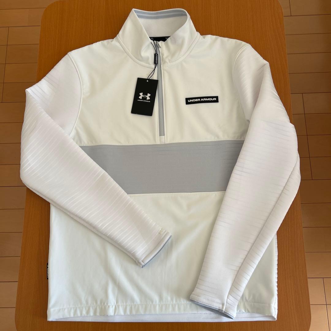 UNDER ARMOR メンズゴルフウェアSM 新品未使用品 白 秋冬春