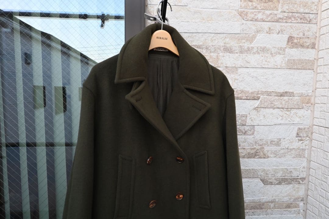 ジャケット・アウター AURALEE BEAVER MELTON P-COAT