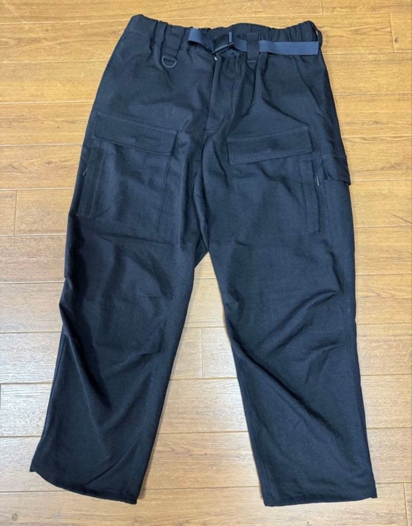Y3 ブラックカーゴパンツ