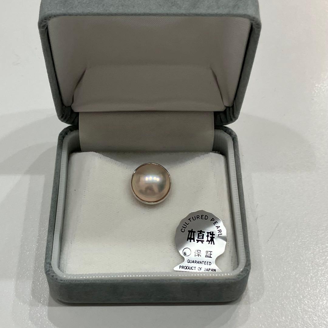 マベパール　真珠 k18wg ネクタイピン 日本製