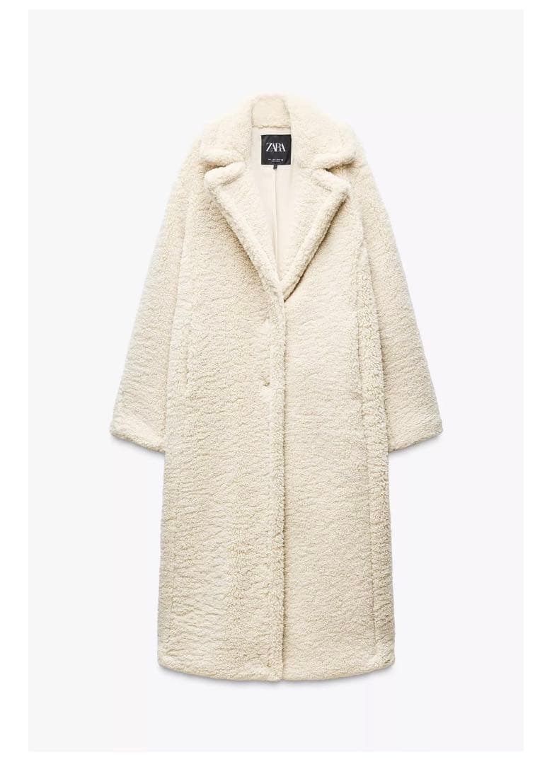 ZARA ボアロングコート