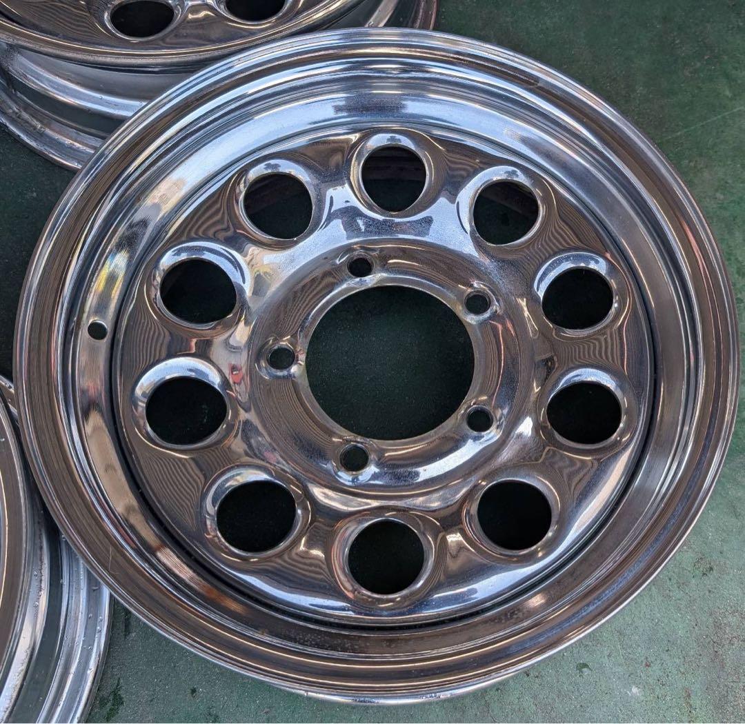 ジムニーシエラ専用 15インチ メッキスチールホイール4本セット