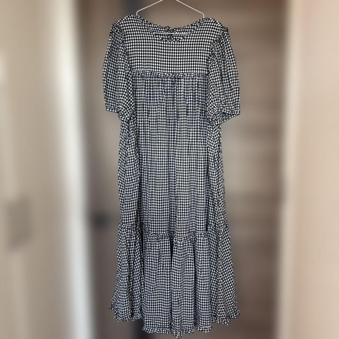 yukiemon ユキエモン　ギンガムチェッククローバーワンピース　3L