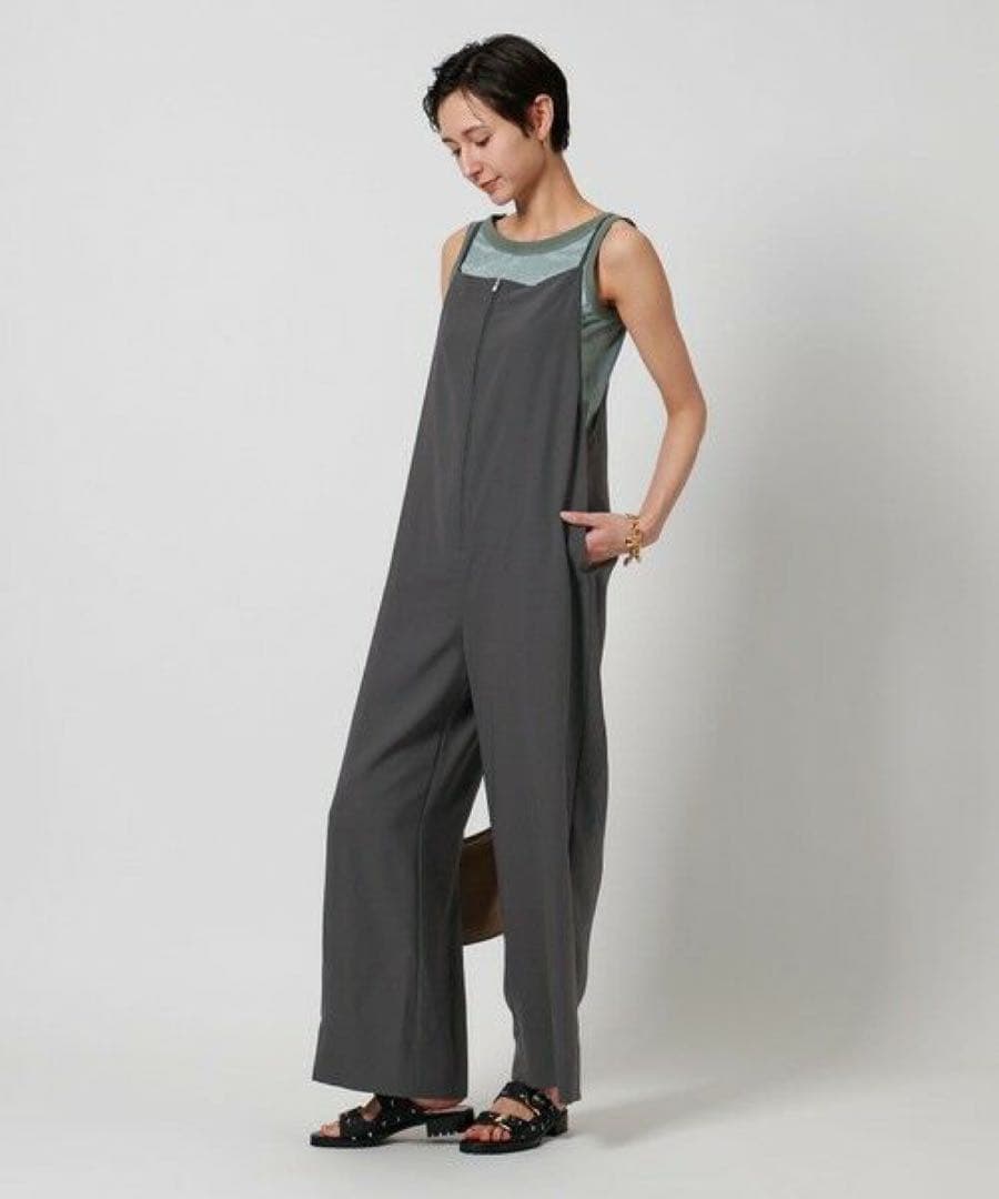 フロントジップ オールインワン