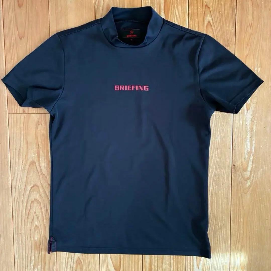 【BRIEFING GOLF】モックネック半袖シャツ ブラック