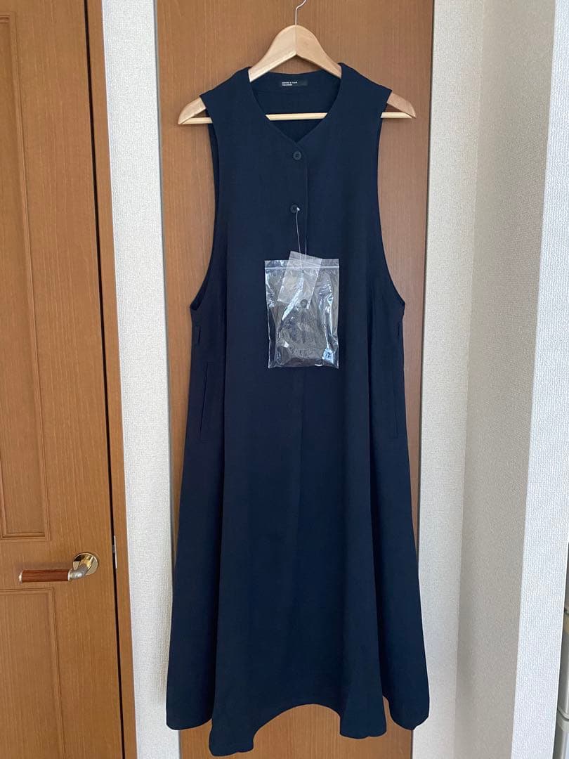 [北欧、暮らしの道具店] ジャンパースカート　ダークネイビー