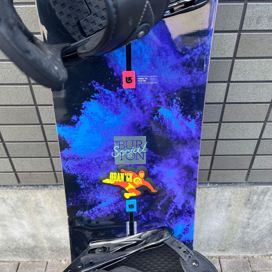 甚*吾様 BURTON SOCIAL 142㎝ 【ビンディング付】