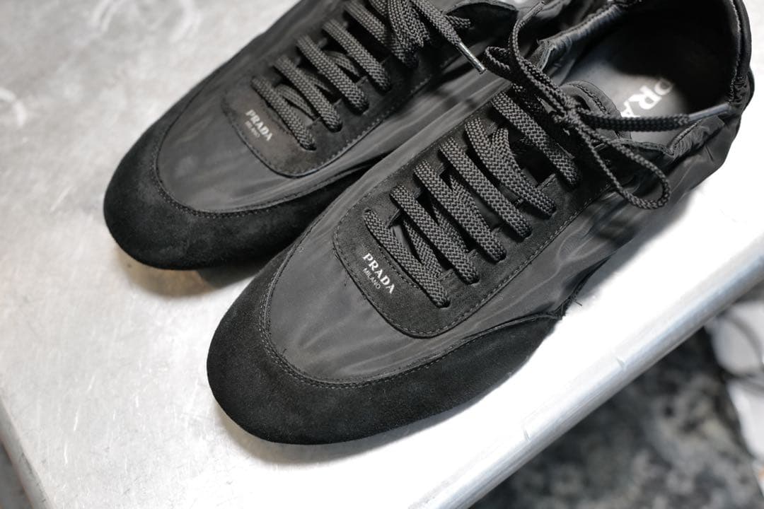 PRADA コラプス　ブラック ナイロン　スニーカー