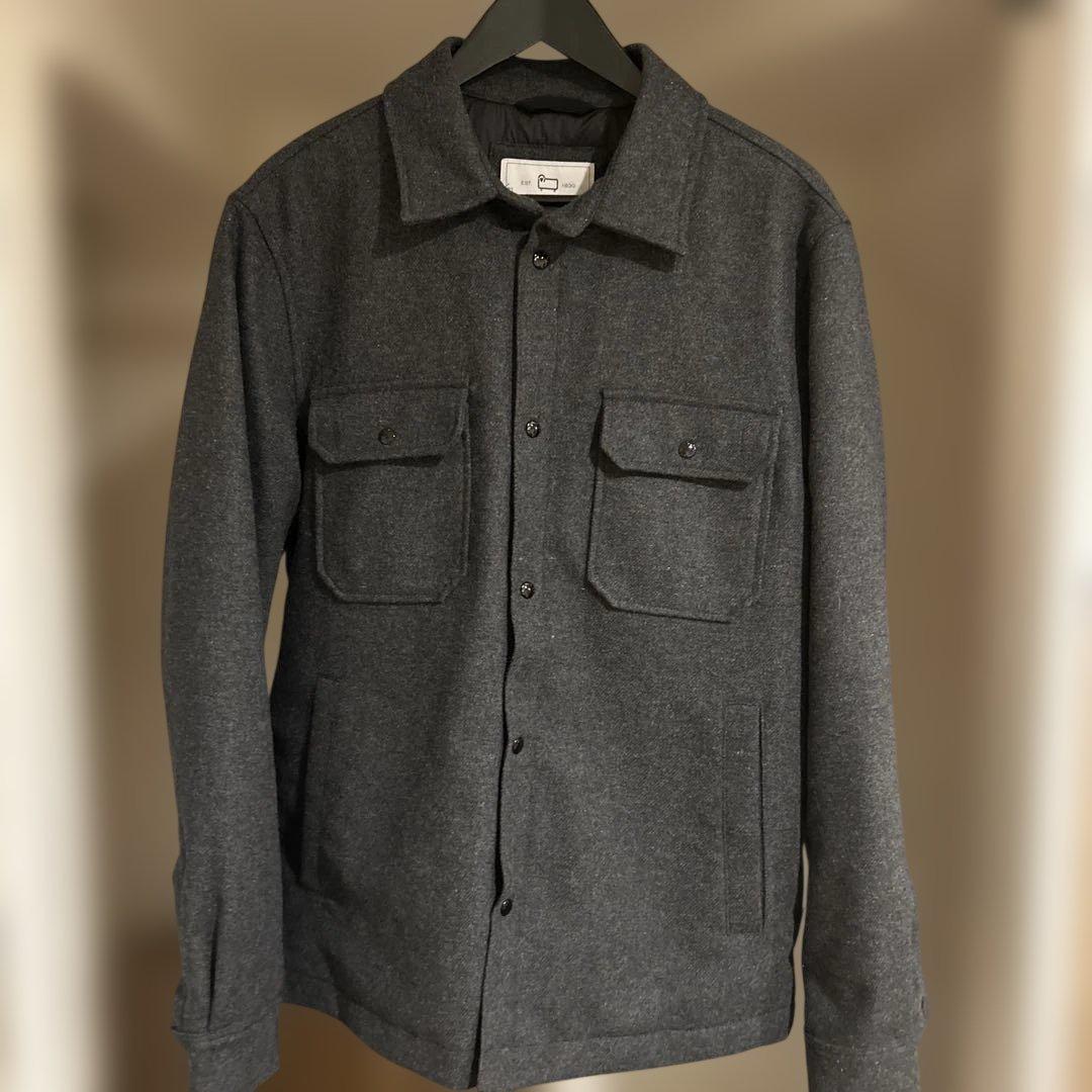 Woolrich アラスカンウールオーバーシャツ（チャコールグレー）サイズM