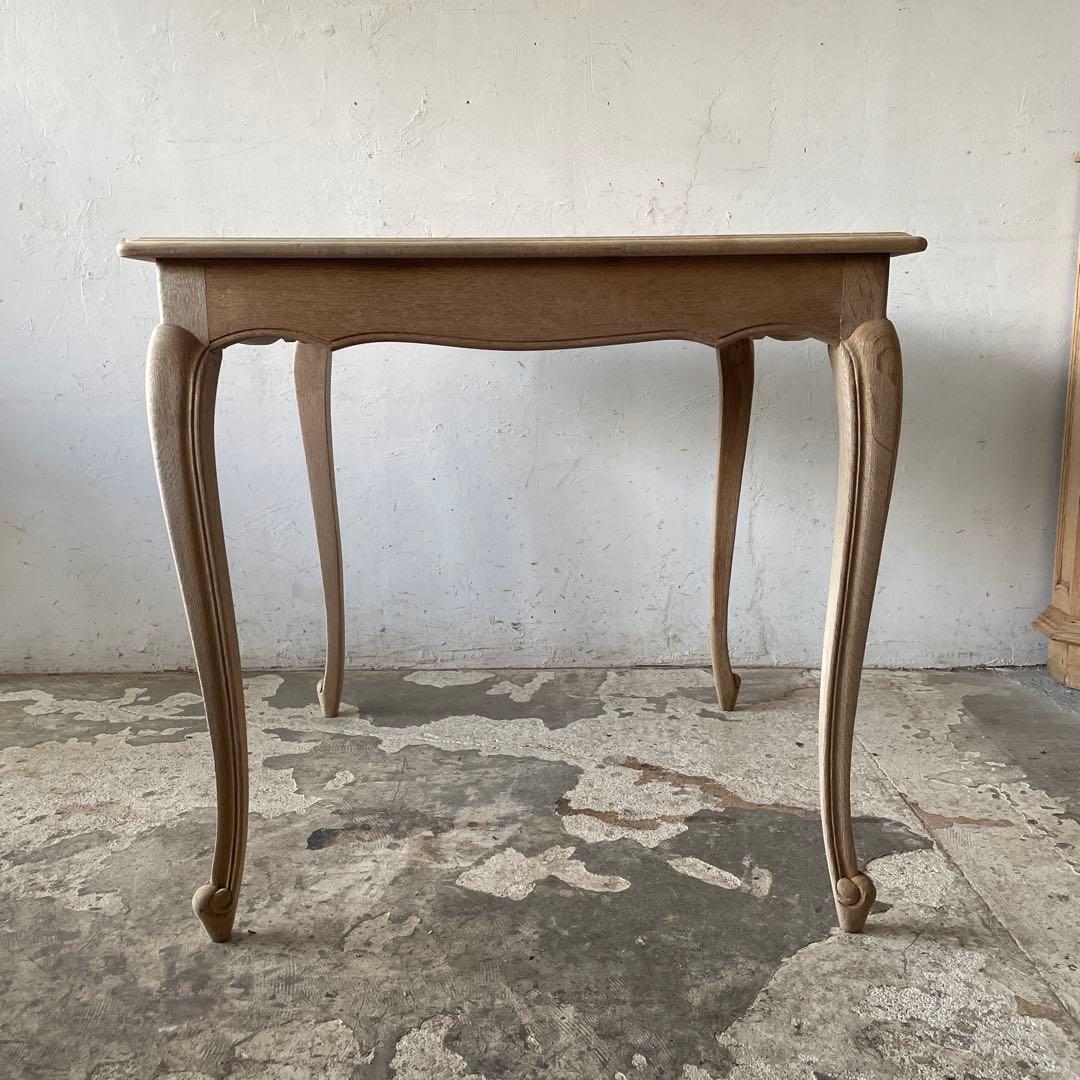 kkeeビンテージ　ダイニングテーブル デスク　作業台猫脚　剥離