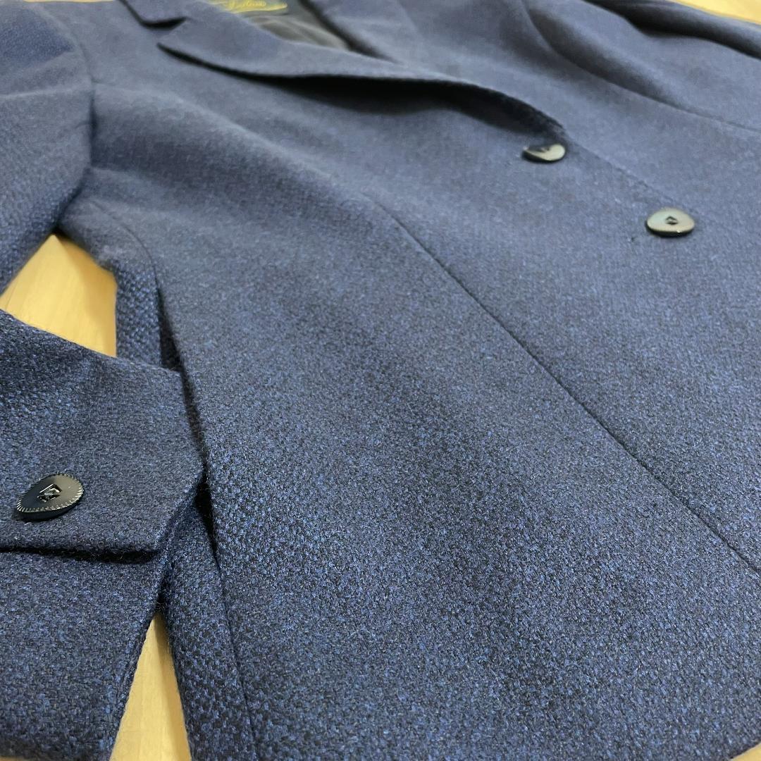 レリアン×ロロピアーナ ネイビー カシミア ビキューナ混ジャケット 9 日本製
