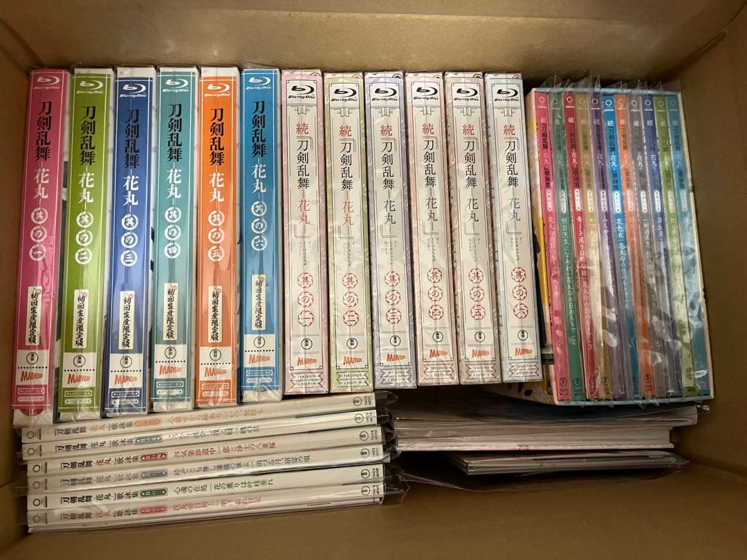 刀剣乱舞-花丸- (続含む)Blu-ray&歌詠集　セット(特典付き)