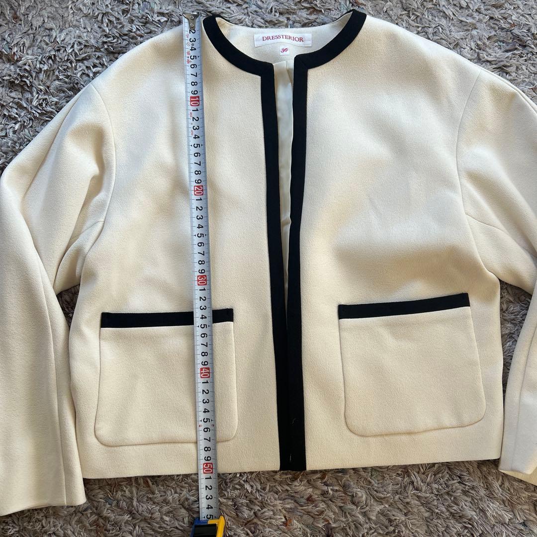 ドレステリア　バイカラーショートジャケット　36