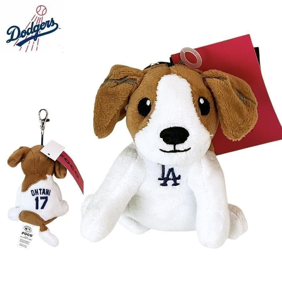 C*N様 新品ドジャース限定MLB公式大谷翔平デコイいぬ犬キーホルダーデコピンぬ