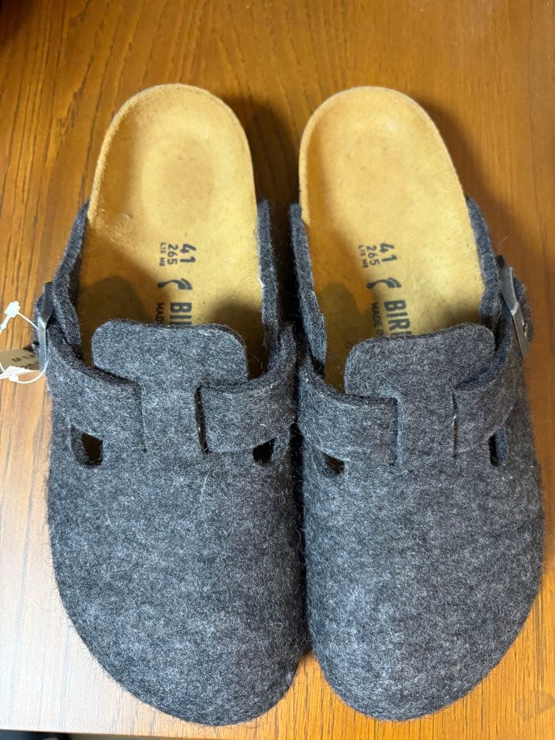 最終値下げBIRKENSTOCK BOSTON ボストン ウールフェルト グレー