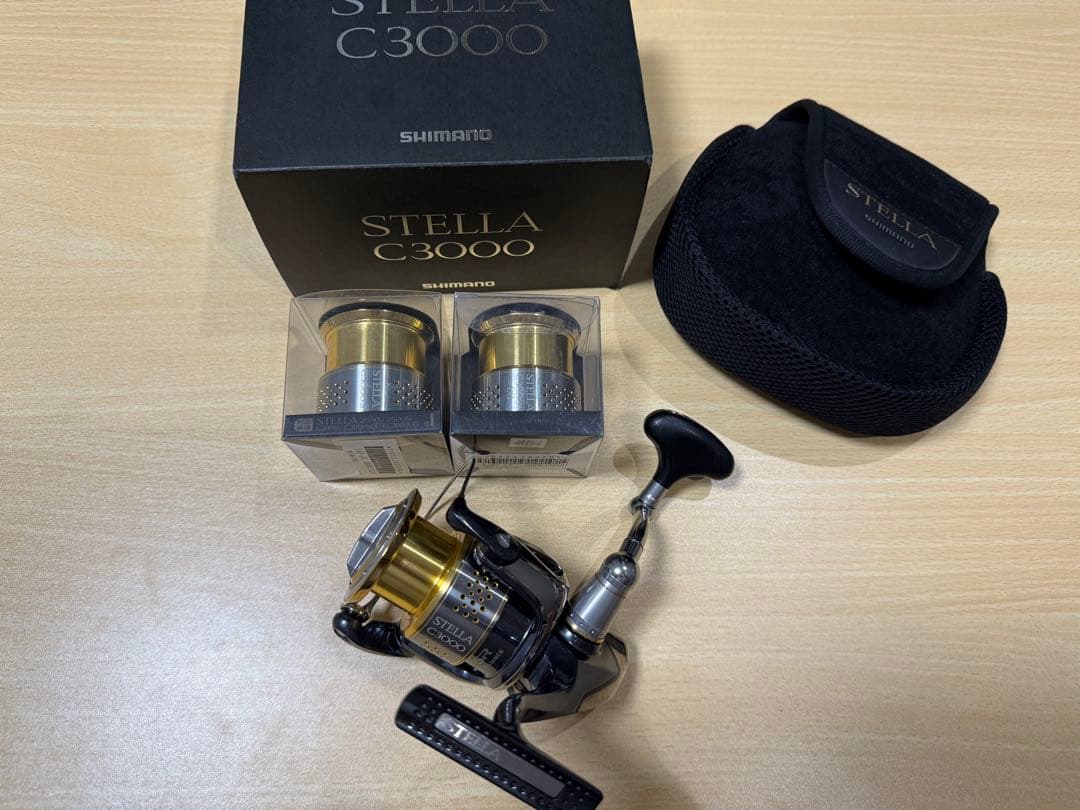 SHIMANO シマノ 10ステラC3000 スピニングリール スプール2個付