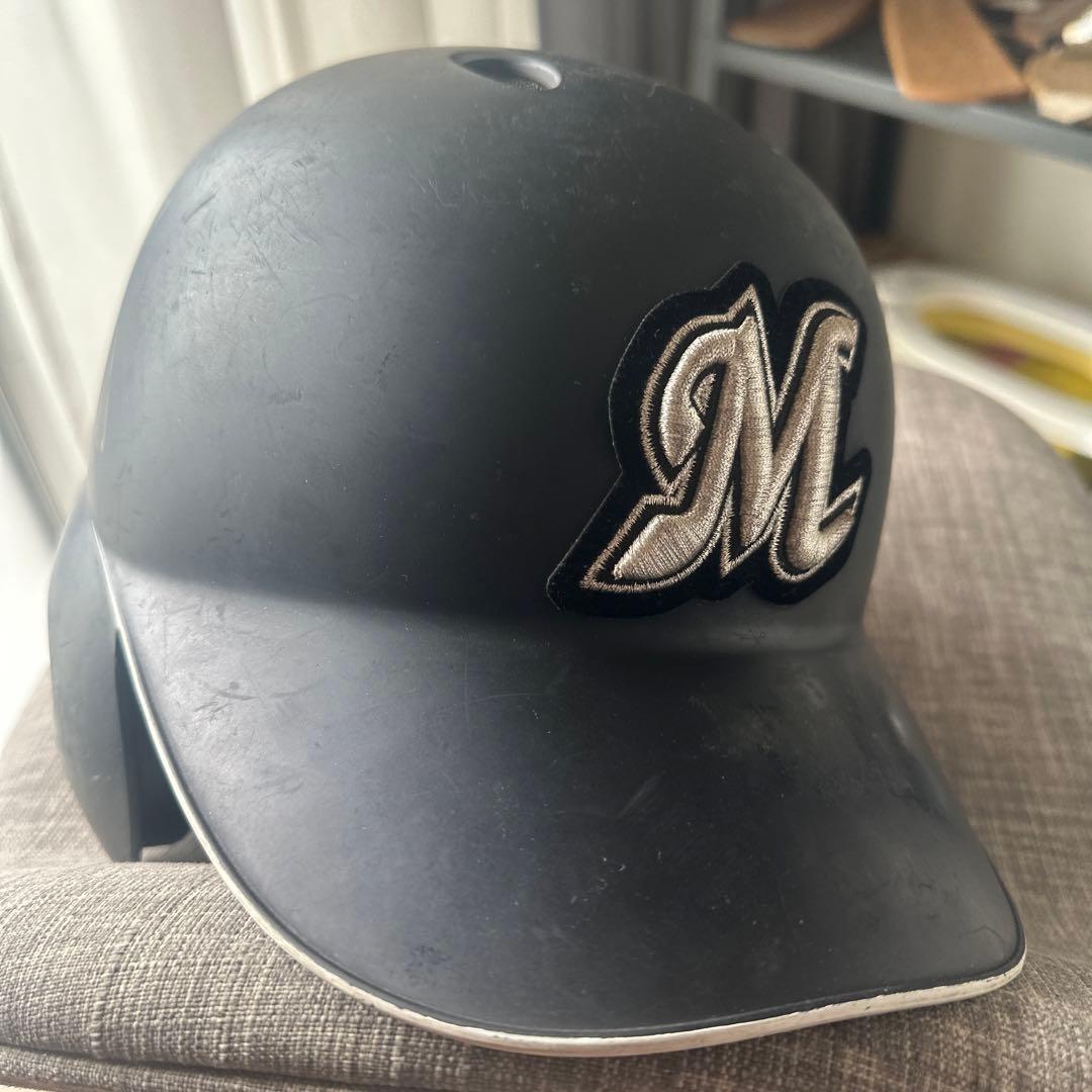 千葉ロッテ　高濱卓也　実使用ヘルメット