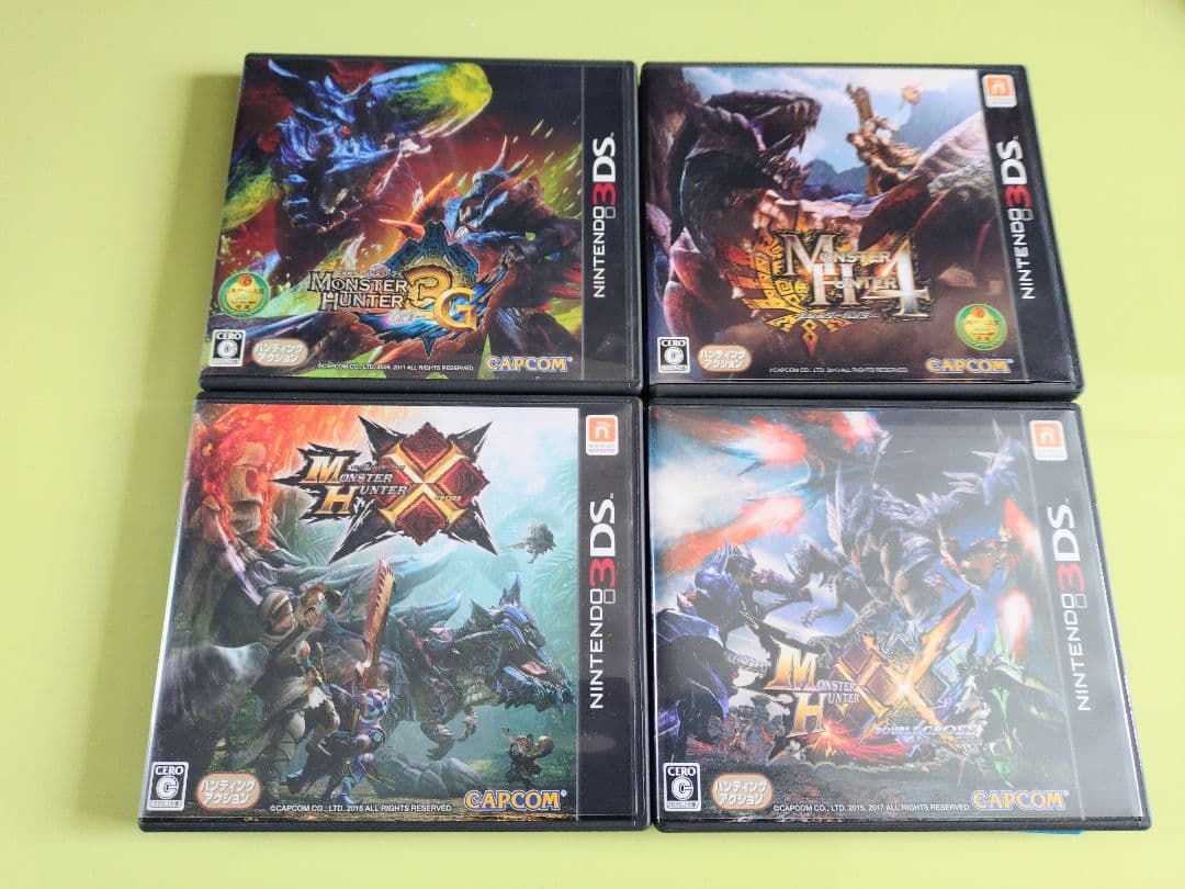 モンスターハンター4G/XX/4/3G 4作品セット