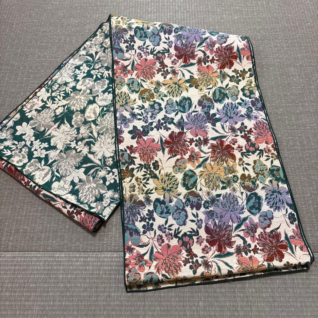 ツバキアン　tsubakian 兵児帯　フロレゾン　グリーン