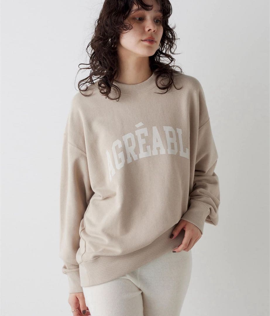 ウィムガゼット　ロゴスウェットプルオーバー