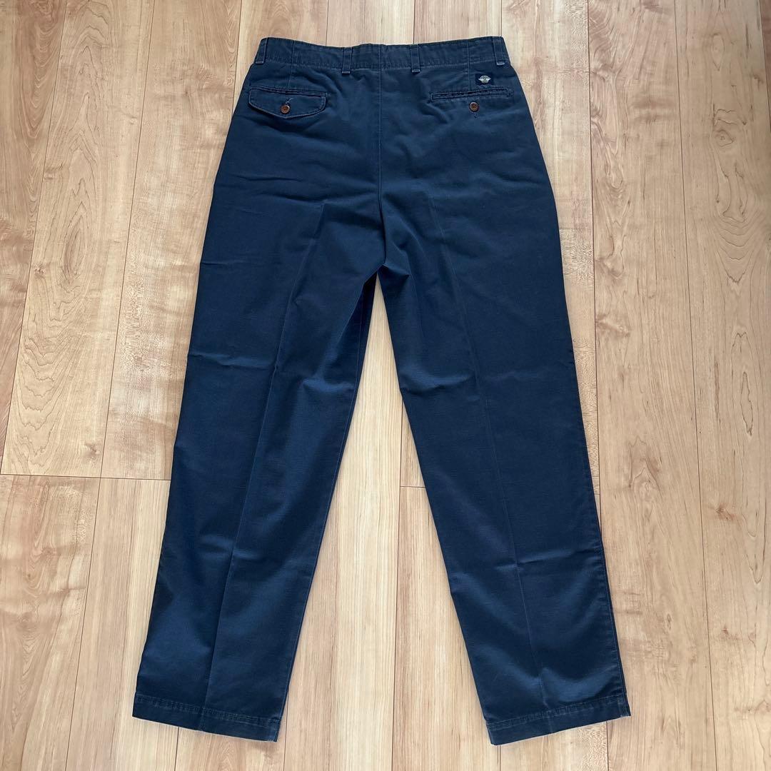 90's USA製 DOCKERS Tuck Cotton Slacks W33