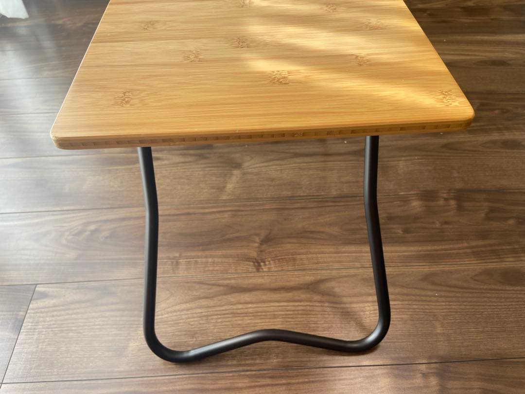 たけ peakローチェアショートアイボリーMyテーブル竹 ブラック