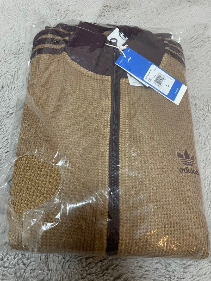 【新品未開封】韓国限定　adidas トラックジャケット　ワッフル　ブラウン