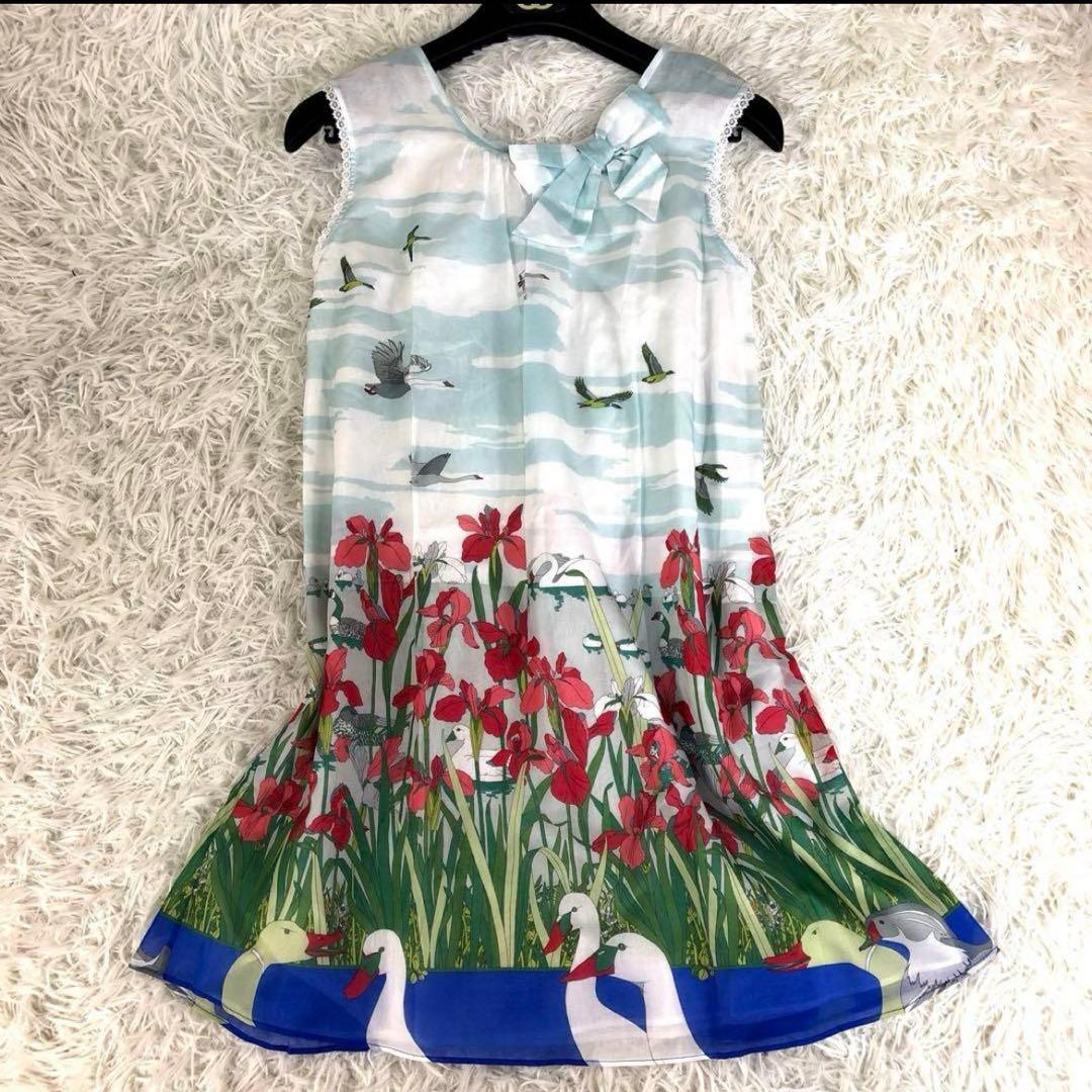 新品タグ付き　GUCCI グッチノースリーブミニワンピース　チュニック　総柄
