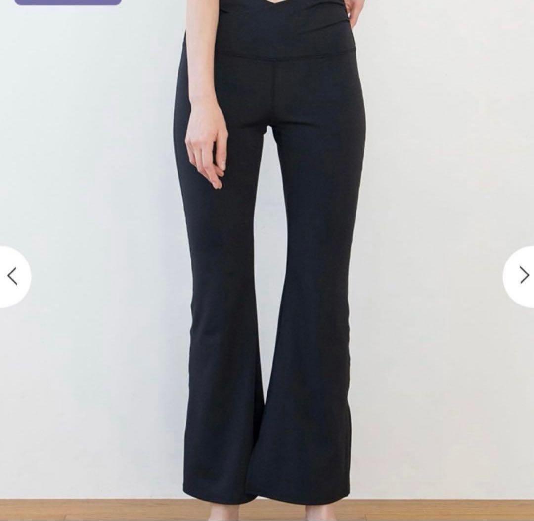 【新品未使用】SUKALA ベーシックフレアパンツ ブラック Lサイズ