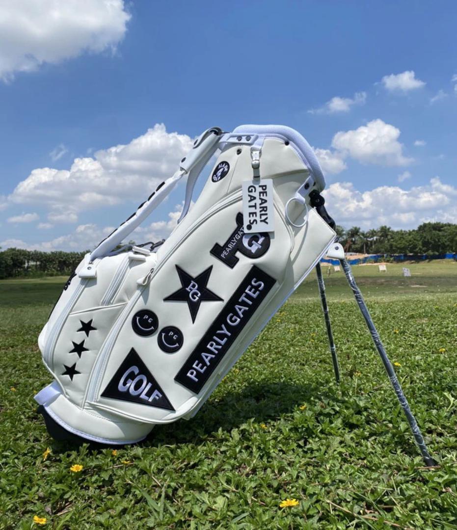 PEARLY GATES ゴルフバッグ ホワイト 未使用品。