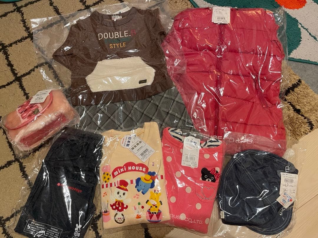 ミキハウス　新品タグ付き⭐︎秋冬女の子お洋服　110cm まとめ売り