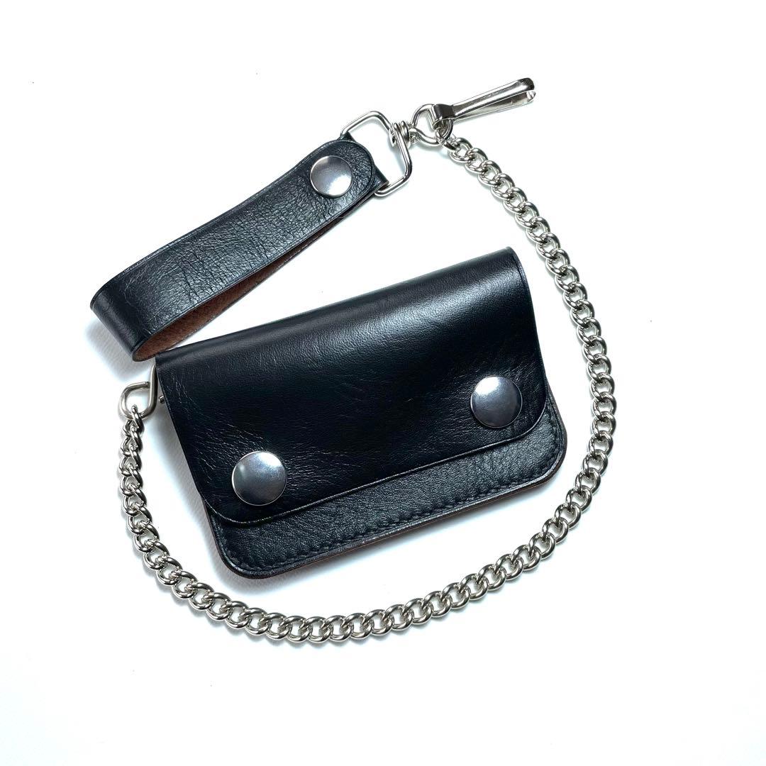 ミニトラッカーウォレット　チェーンセット　ホースハイドレザー