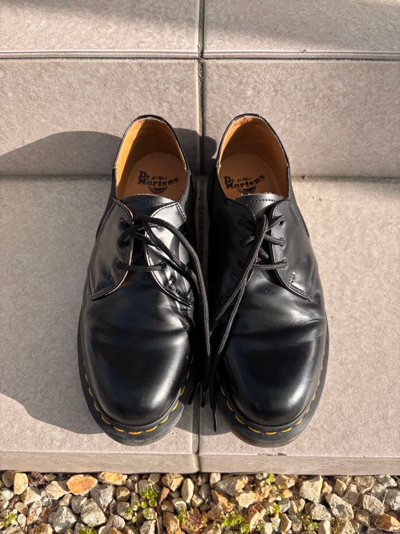 Dr. Martens スリーホール　UK8 ブラック レースアップシューズ