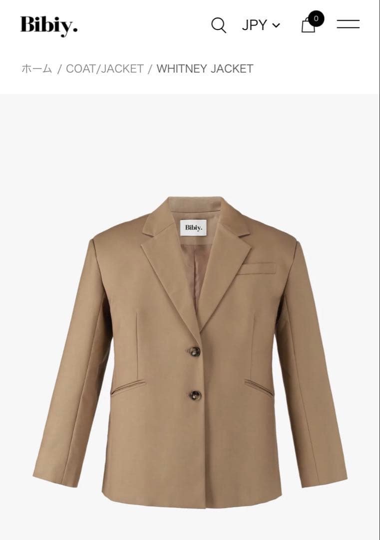 ジャケット・アウター bibiy. WHITNEY JACKET