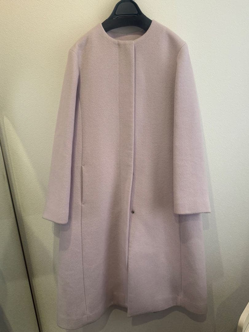 CELFORD 薄ピンクロングコート 38